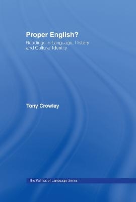 Proper English - Tony Crowley