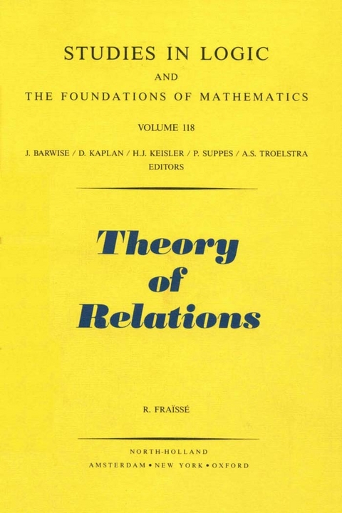 Theory of Relations -  R. Fraisse