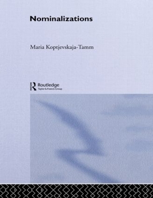 Nominalizations - Maria Koptjevskaja-Tamm