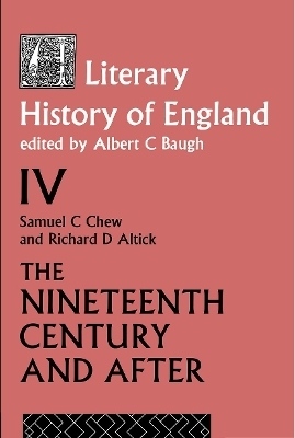 A Literary History of England Vol. 4 - 