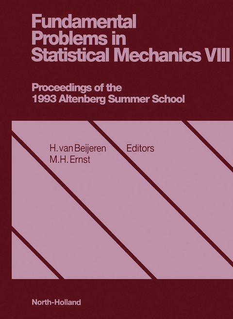 Fundamental Problems in Statistical Mechanics, VIII - 
