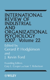 International Review of Industrial and Organizational Psychology 2007, Volume 22 - 