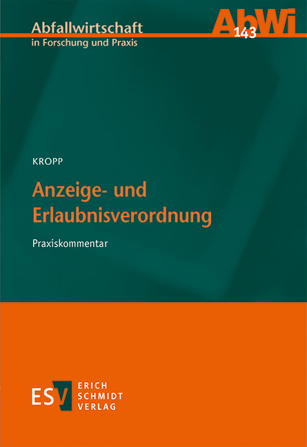 Anzeige- und Erlaubnisverordnung - Olaf Kropp