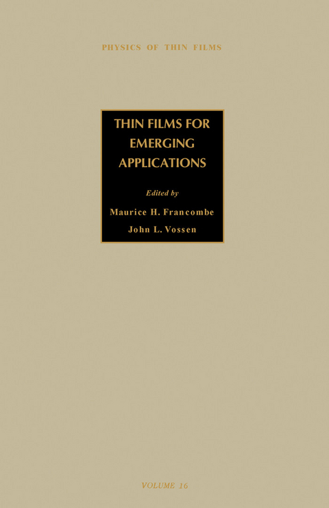 Thin Films for Emerging Applications - 