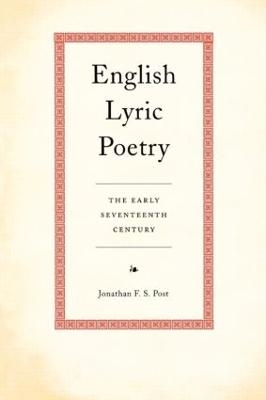 English Lyric Poetry - Jonathan Post