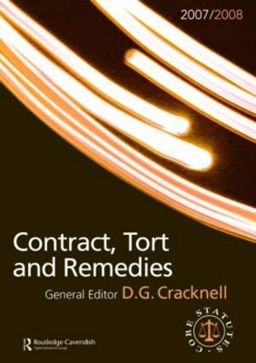 Contract, Tort & Remedies 2007-2008 - 