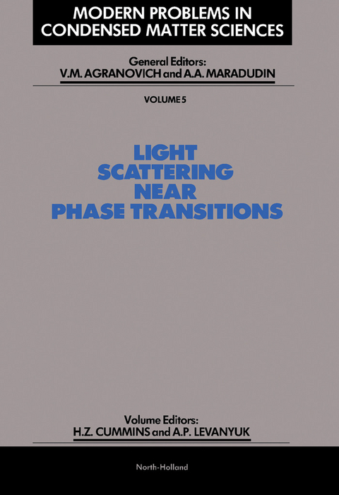 Light Scattering Near Phase Transitions - 