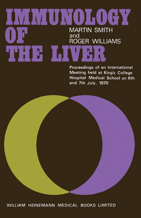 Immunology of the Liver -  Martin Smith,  Roger Williams