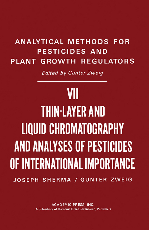Thin-Layer and Liquid Chromatography and Pesticides of International Importance - 