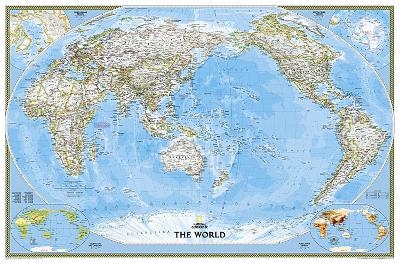 World Classic, Pacific Centered, Enlarged Flat - National Geographic Maps