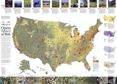 Landscope U.S. Conservation Map Flat -  National Geographic Maps