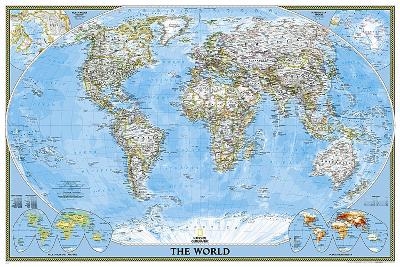 World Classic, Poster Size Flat - National Geographic Maps