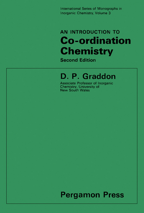 Introduction to Co-Ordination Chemistry -  D. P. Graddon