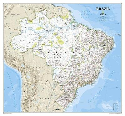 Brazil Classic Flat - National Geographic Maps