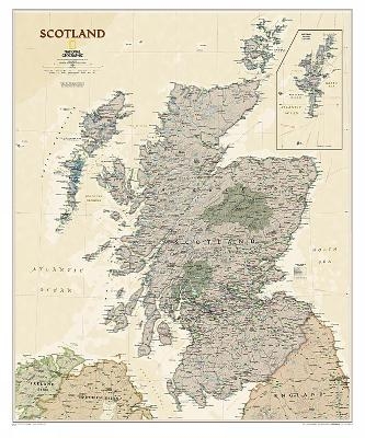 Scotland Executive, Tubed - National Geographic Maps