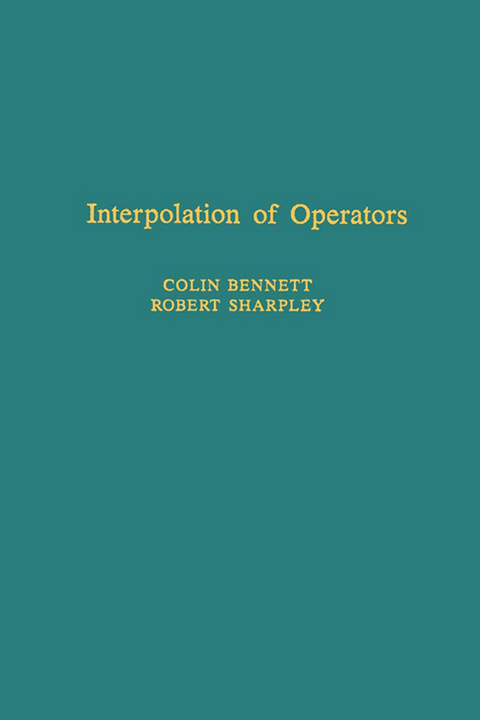 Interpolation of Operators -  Colin Bennett,  Robert C. Sharpley