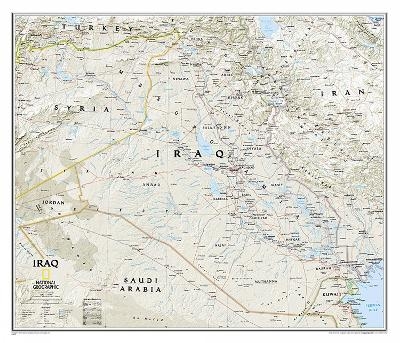 Iraq Classic Flat - National Geographic Maps