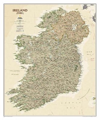 Ireland Executive Flat - National Geographic Maps