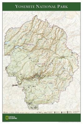 Yosemite National Park Flat - National Geographic Maps