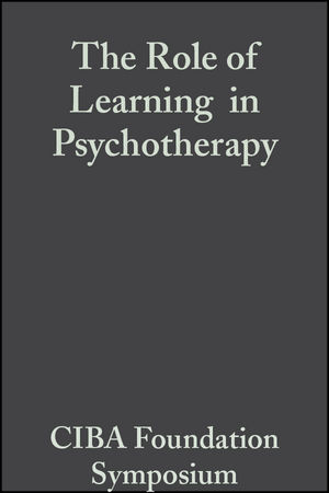 Role of Learning in Psychotherapy - 