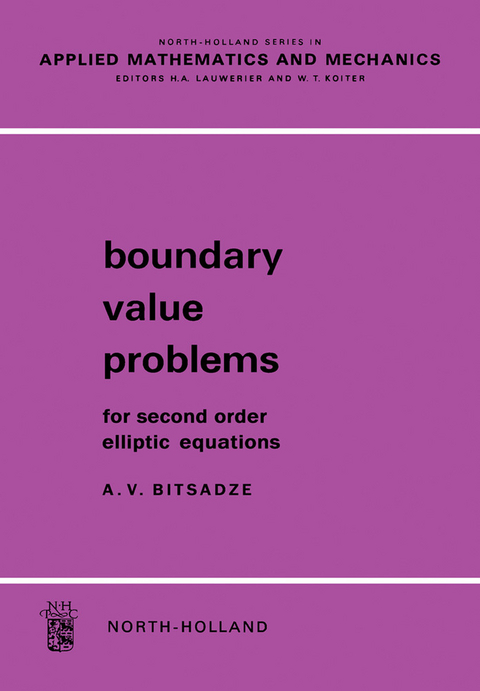 Boundary Value Problems For Second Order Elliptic Equations -  A.V. Bitsadze