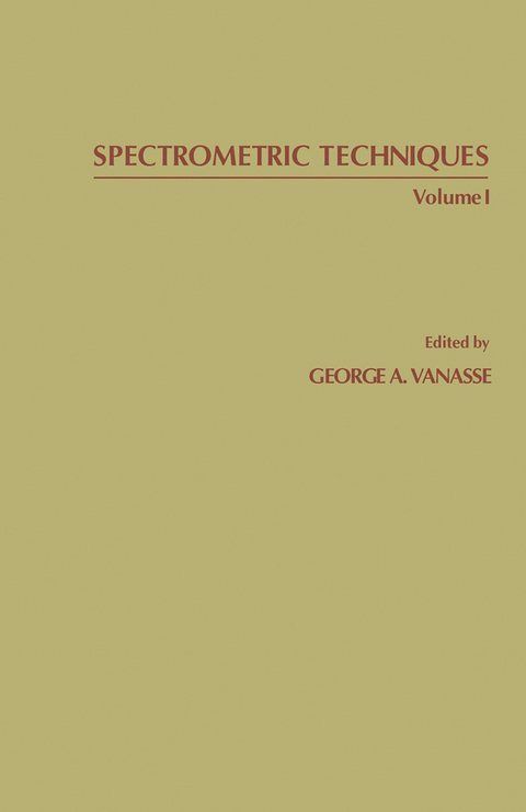 Spectrometric Techniques - 
