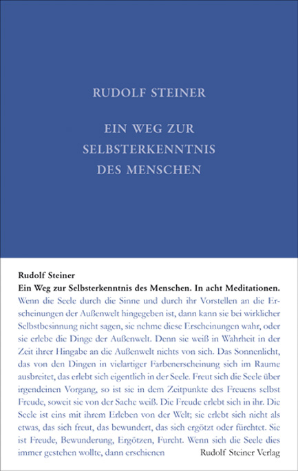 Ein Weg zur Selbsterkenntnis - Rudolf Steiner