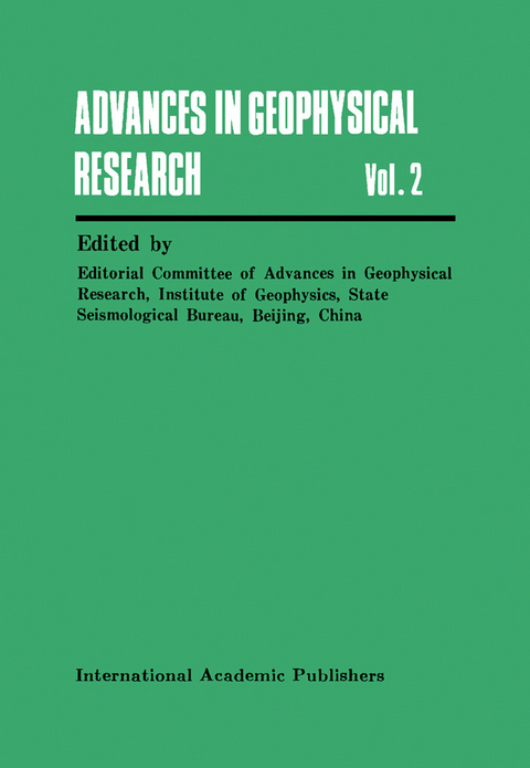 Advances in Geophysical Research - 