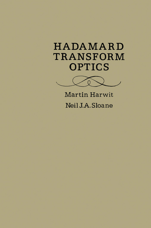 Hadamard transform optics -  Martin Harwit