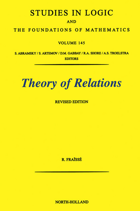 Theory of Relations -  R. Fraisse