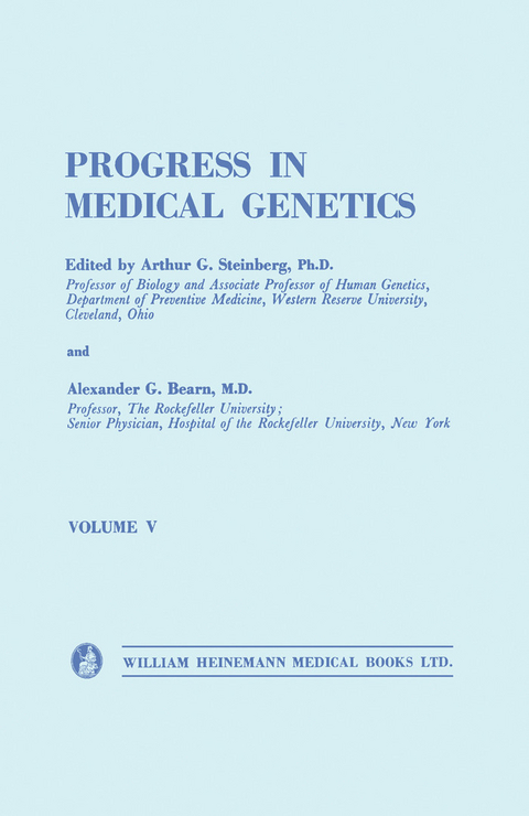 Progress in Medical Genetics - 