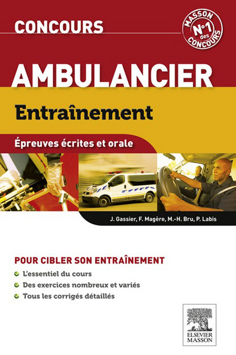 Entraînement Concours ambulancier -  Marie-Henriette Bru,  Jacqueline Gassier,  Patrick Labis,  Francoise Magere