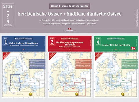 Set: Deutsche Ostsee + Südliche dänische Ostsee (Ausgabe 2014)