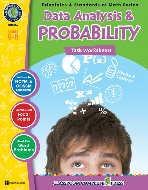 Data Analysis & Probability - Task Sheets Gr. 6-8 -  Tanya Cook
