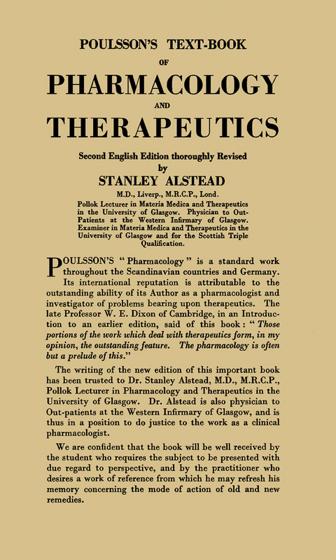 Poulsson's Text-Book of Pharmacology and Therapeutics -  Stanley Alstead