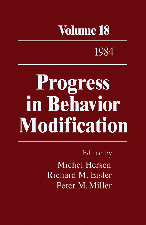 Progress in Behavior Modification - 