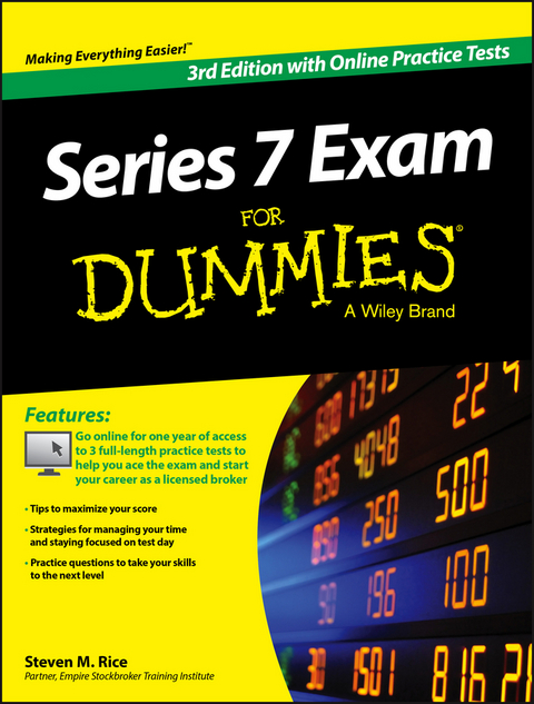 Series 7 Exam For Dummies, with Online Practice Tests - Steven M. Rice