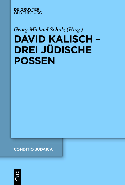 David Kalisch – drei jüdische Possen - 