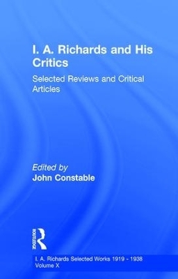 I A Richards & His Critics V10 - John Constable