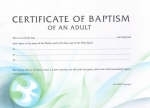 Adult Baptism Cert. Ba3 Pk 10 -  SPCK