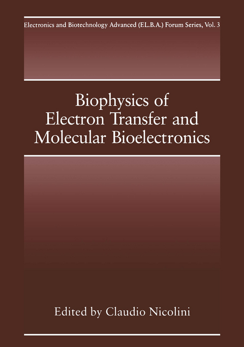 Biophysics of Electron Transfer and Molecular Bioelectronics - 