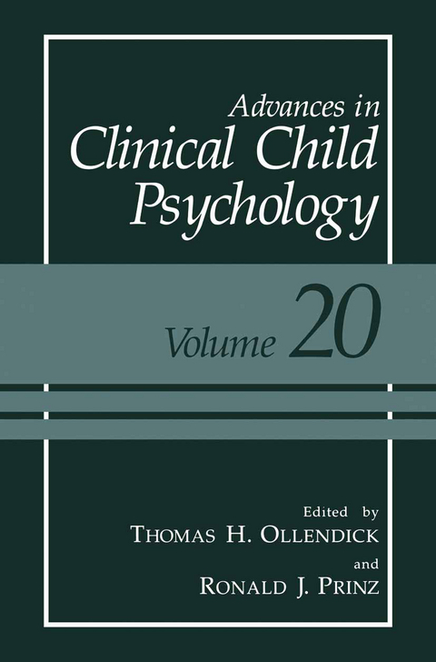 Advances in Clinical Child Psychology - 