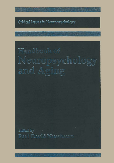 Handbook of Neuropsychology and Aging - 