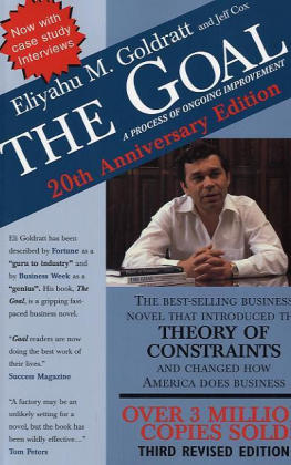 The Goal - Eliyahu M Goldratt, Jeff Cox