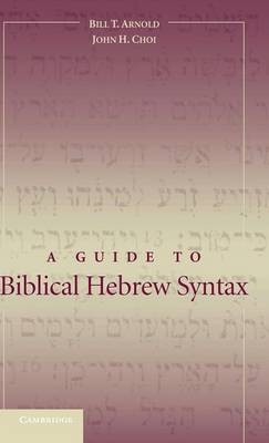 A Guide to Biblical Hebrew Syntax - Bill T. Arnold, John H. Choi