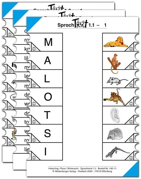 Sprachtwist. Lesen - Spannen - Kontrollieren / Sprachtwist 1, Arbeitskarten - Wolfgang Heberling, Udo Roos, Ulrike Wintersohl