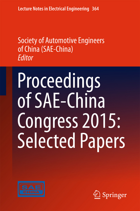 Proceedings of SAE-China Congress 2015: Selected Papers - 