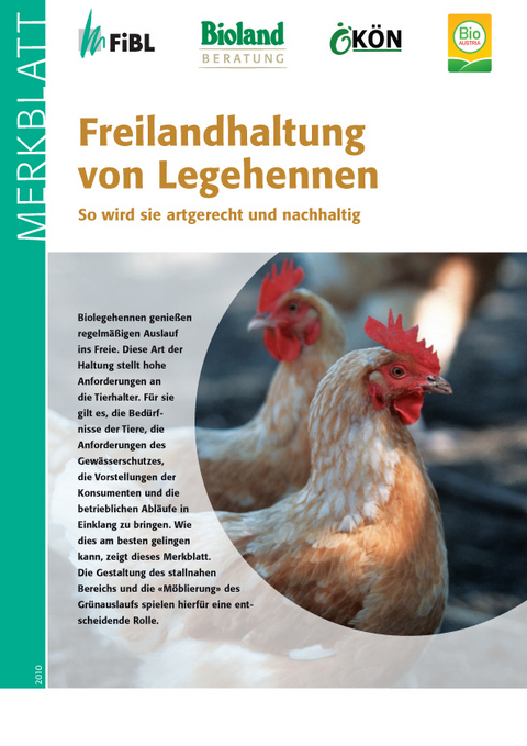 Freilandhaltung von Legehennen - Friedhelm Deerberg, Veronika Maurer, Esther Zeltner