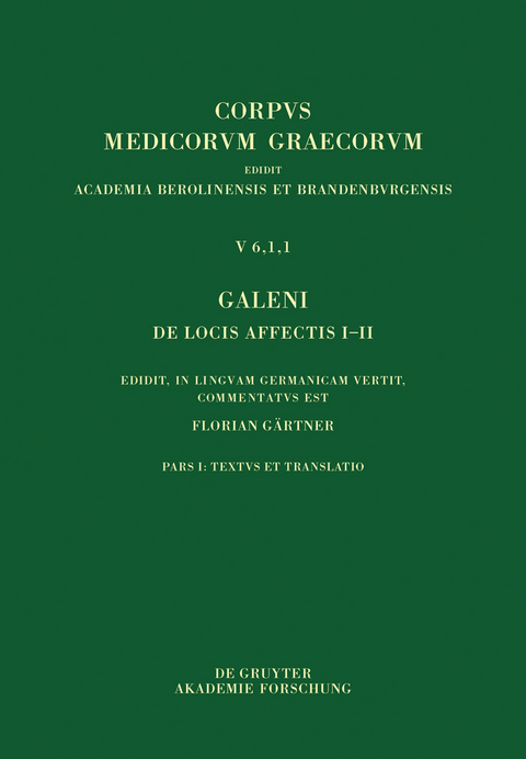 Galeni De locis affectis I–II -  Galenus