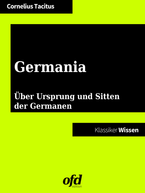 Germania -  Cornelius Tacitus